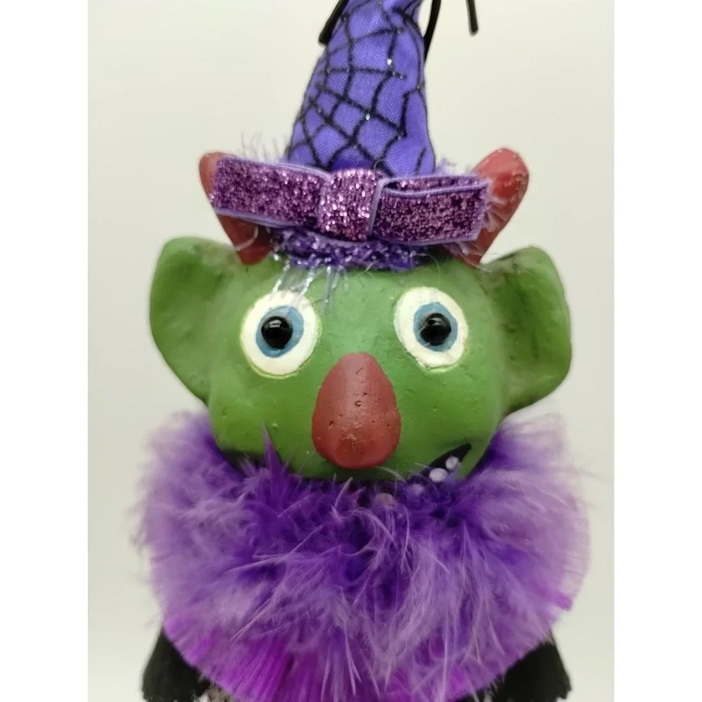 Cute Halloween Goblin Nodder Figurine Hat Spider